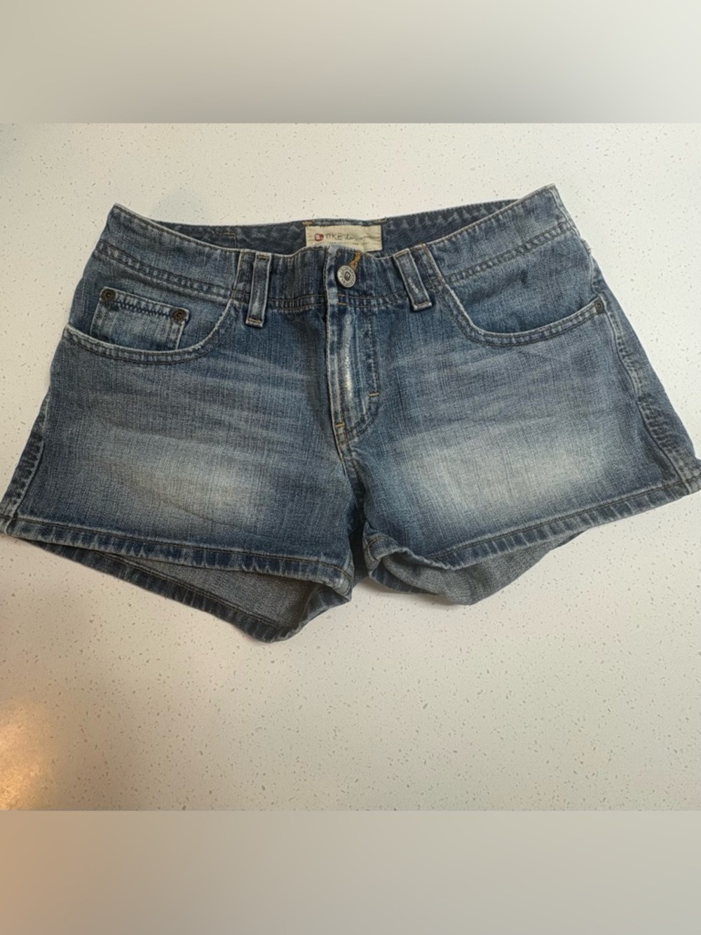 BKE Women's Harbor Distressed Denim Shorts BKL 328 Size 28